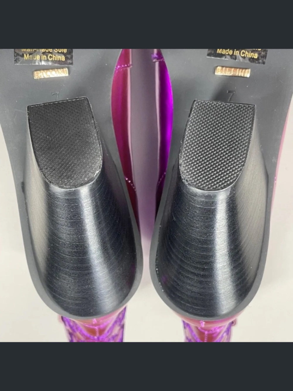 NEW Billini Boots Womens 7 purple black Sergio cowboy cowgirl western festival - Picture 11 of 13